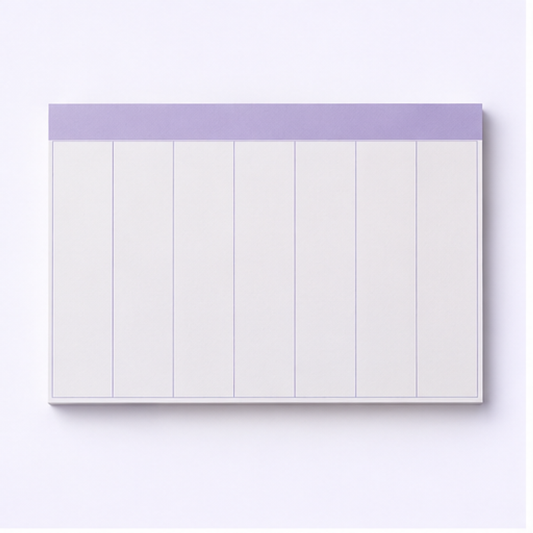 Undated Weekly Planner Pad — hero