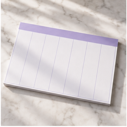 Undated Weekly Planner Pad — lifestyle