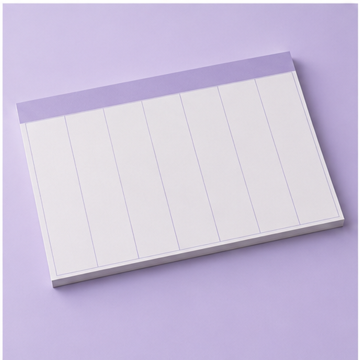 Undated Weekly Planner Pad — overview