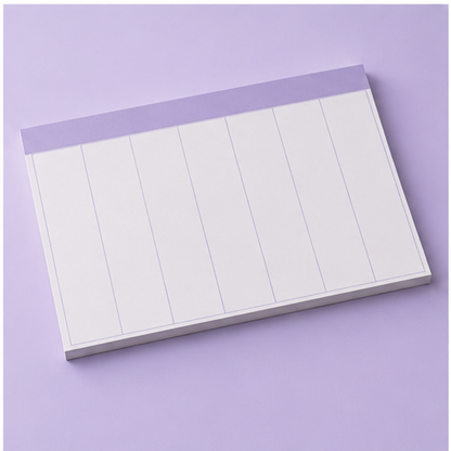 Undated Weekly Planner Pad — overview